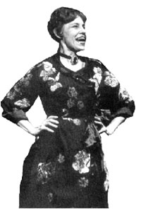 Lotte Lenye as Fraulein Schneider in Cabaret (1966), photo by Friedman-Abeles
